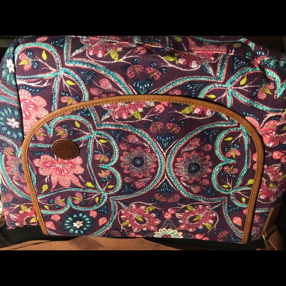 ROXY bag. Multicolor canvas fabric with fabric strap.Adjustable strap - Picture 11 of 11